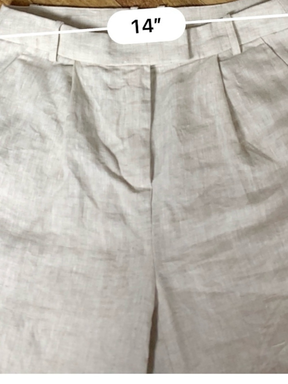 Banana Republic Wide-Leg Linen Blend Pants in Light Taupe - Picture 11 of 13
